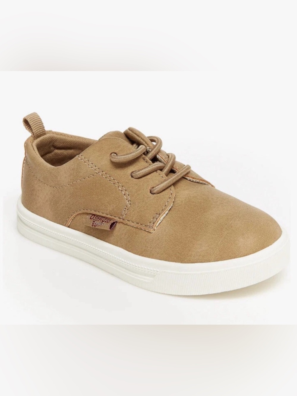 NWT Toddler OshKosh B'Gosh Putney Casual Sneakers Sz 12 Tan Slip On No Tie
